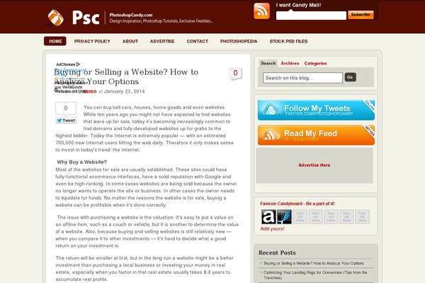 Poseidon theme site design template sample