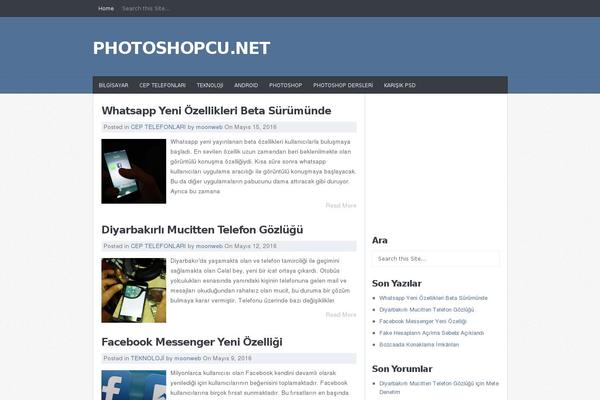 JustBlue theme site design template sample