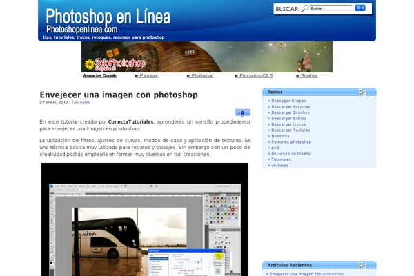 photoshopenlinea.com site used Creativaintv2