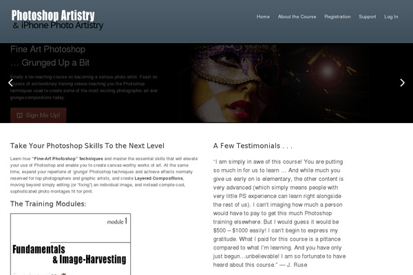 Academy theme site design template sample