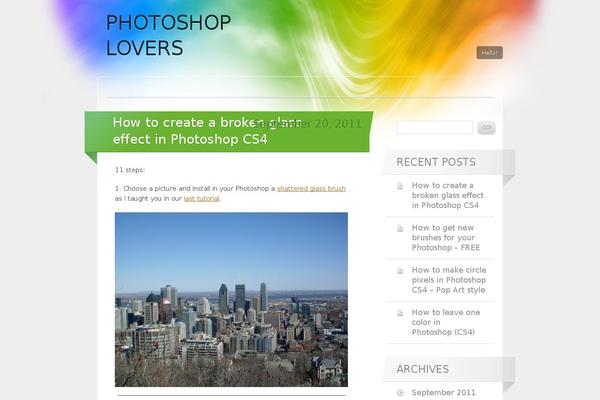 Site using Ie-sitemode plugin