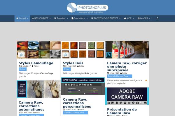photoshoplus.fr site used Masonry Brick