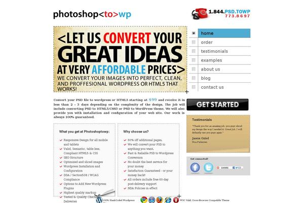 photoshoptowp.com site used Ptow
