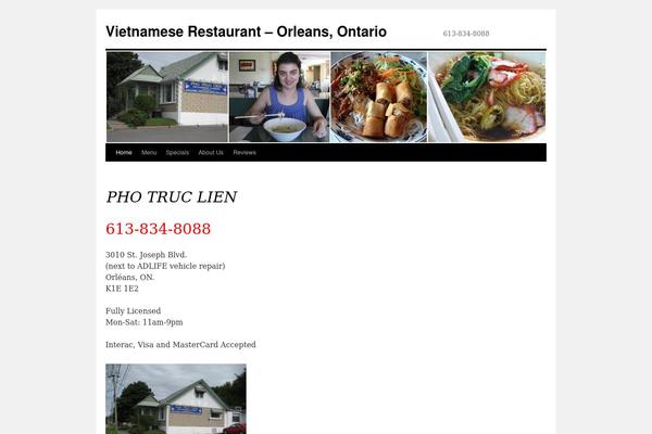 Twenty Ten theme site design template sample