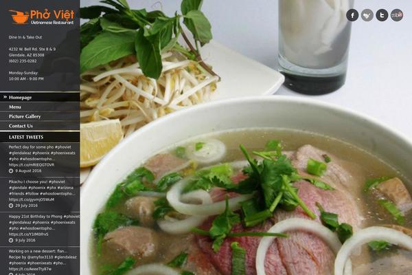 Ristorante theme site design template sample