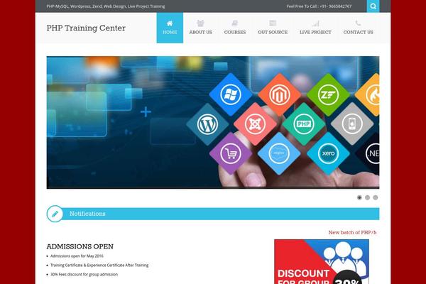 Nictitate theme site design template sample