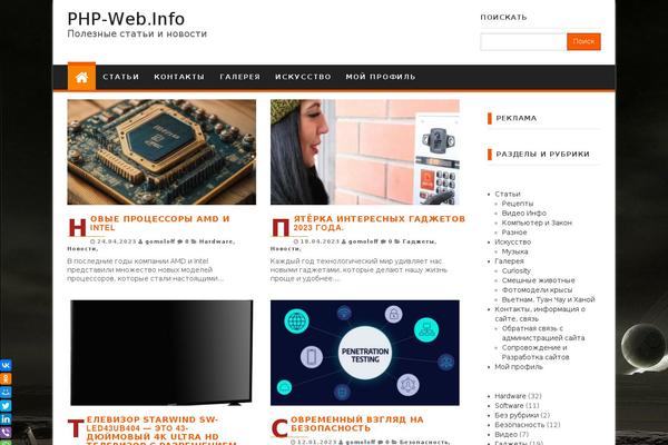 Site using RSS Retriever plugin