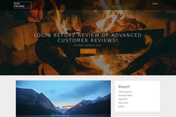 Ember theme site design template sample