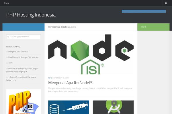 phphostingindonesia.com site used Zakra