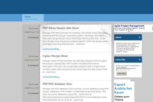 Site using Ajax-quick-subscribe plugin