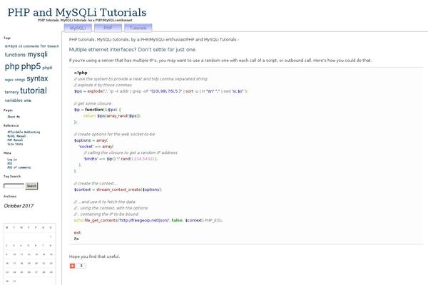 Site using WP-GeSHi-Highlight — simple, fast, and reliable syntax highlighting plugin