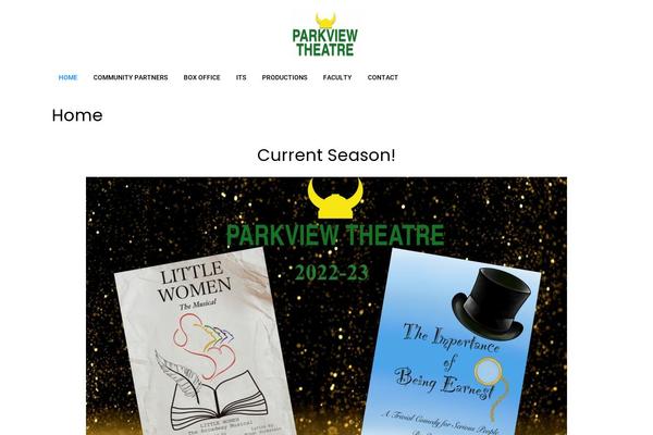phstheatre.org site used Pulito-clean-blog-lite