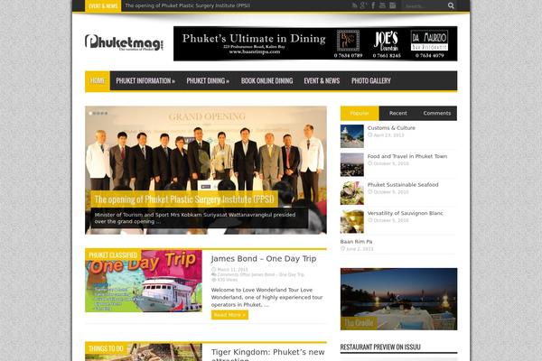 Jarida theme site design template sample