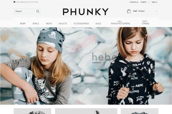 Shopkeeper Child theme site design template sample