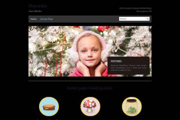 BlackBird theme site design template sample