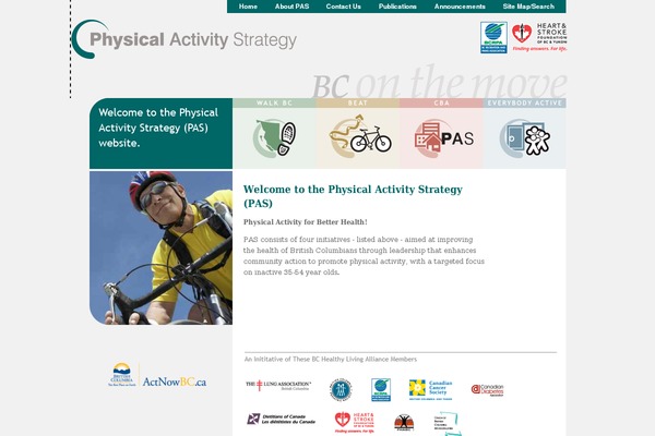 Pas theme site design template sample