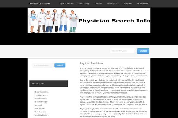 physician-search.org site used Simple Classic