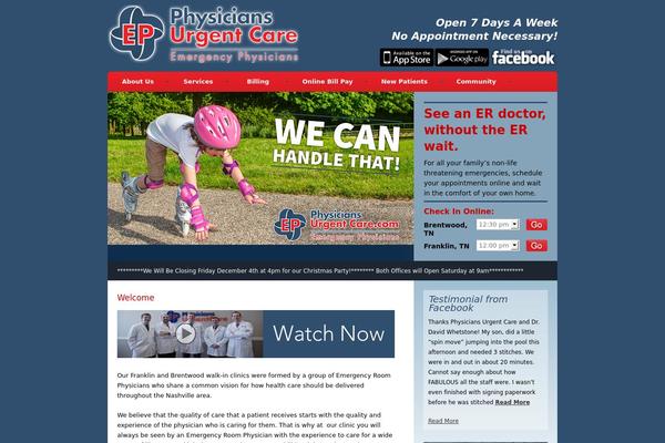 physiciansurgentcare.com site used Pasternack-wp
