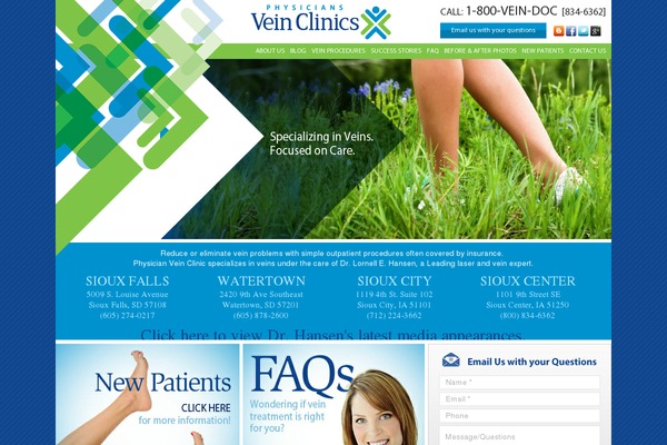 physiciansveinclinics.com site used Hansen