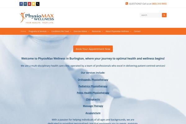 Total Child theme site design template sample