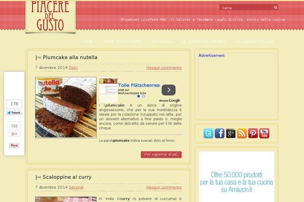 piaceredelgusto.com site used Lightcafe
