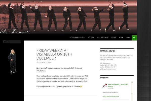 Twenty Fourteen theme site design template sample