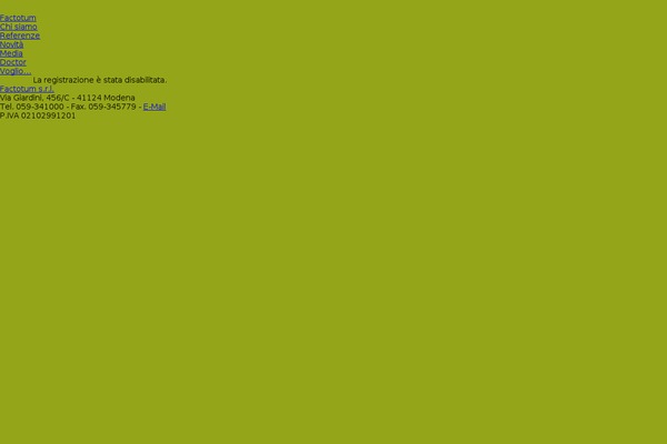 pianetafilm.it site used Factotum
