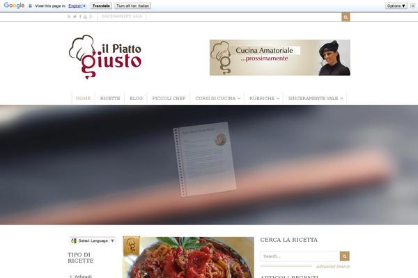 Food & Cook theme site design template sample