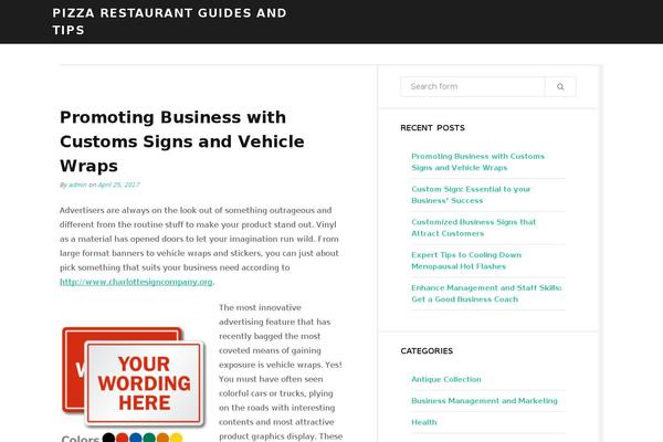 Bizberg theme site design template sample