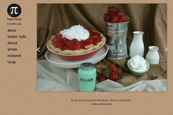 Pi theme site design template sample