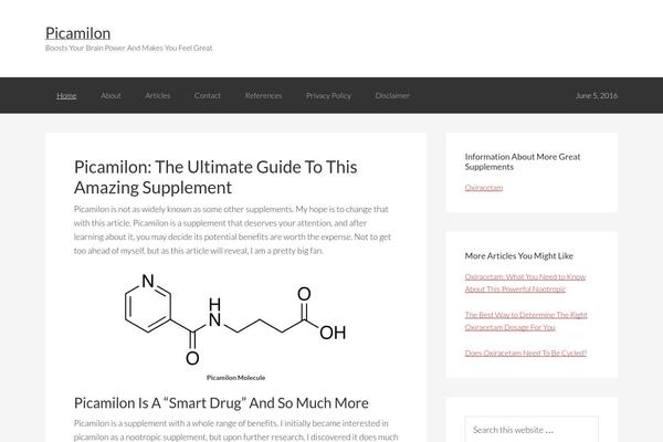 Site using Floating Social Bar plugin