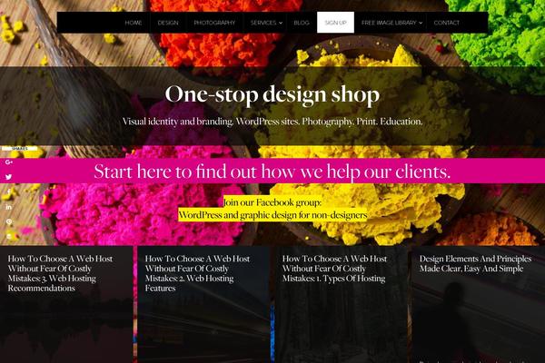 Page Builder Framework theme site design template sample