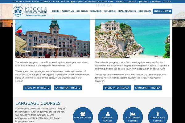 piccolauniversitaitaliana.com site used Piccola