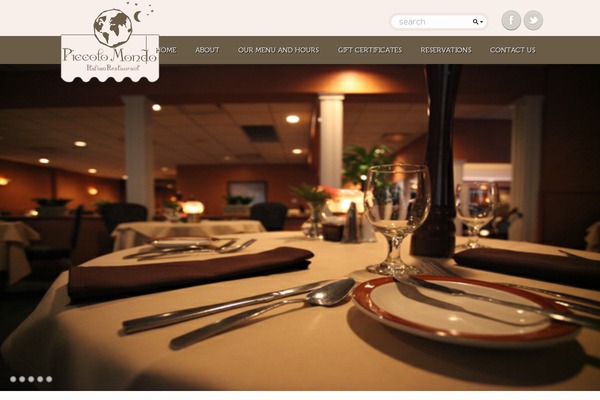 Fine-food theme site design template sample