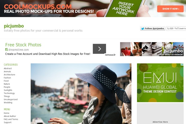 picjumbo.com site used Picjumbofree