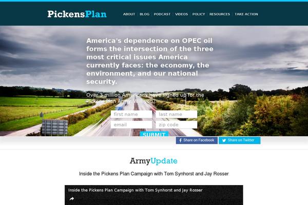 pickensplan.com site used Charity-life-wpl