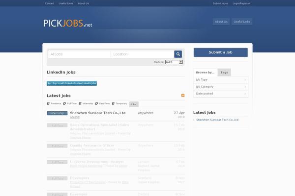 Jobroller theme site design template sample