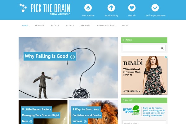 Site using Easy Social Icons plugin