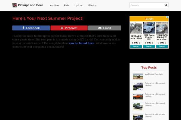 pickupsandbeer.com site used Opalmine