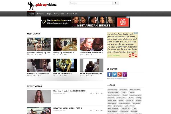 deTube theme site design template sample