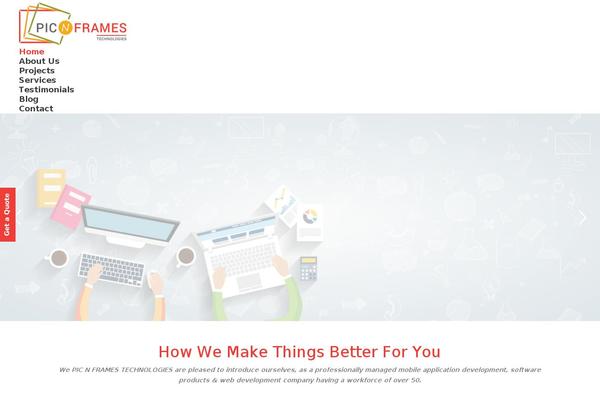 The7 theme site design template sample