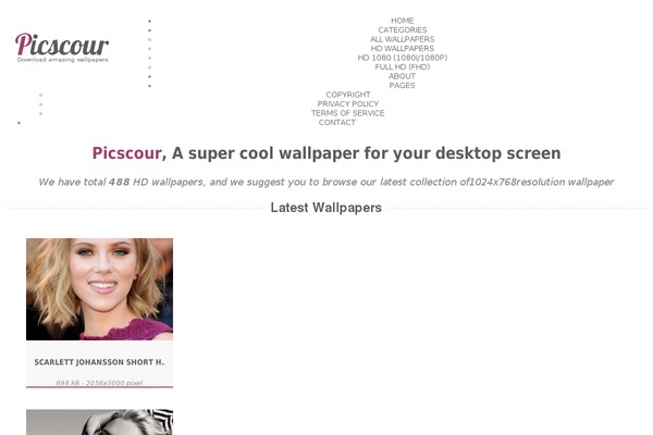 Wallpaper theme site design template sample