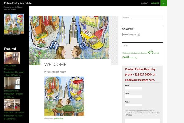 Twenty Fourteen theme site design template sample