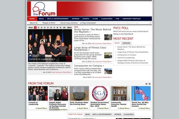 Transcript theme site design template sample