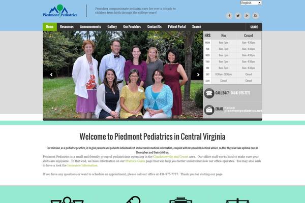 Doctor theme site design template sample