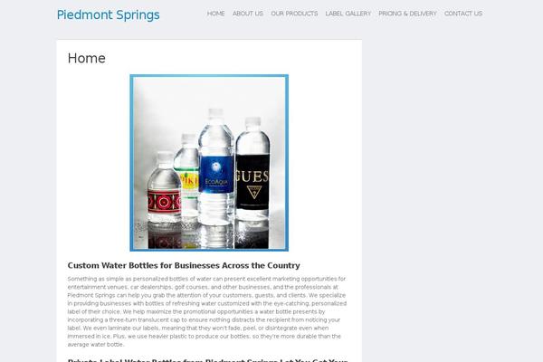 Piedmont theme site design template sample