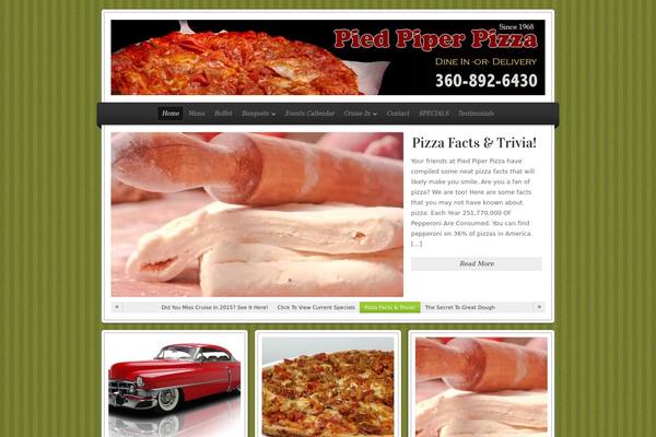 Restaurant theme site design template sample