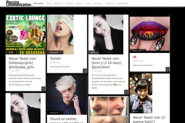 Gridly theme site design template sample
