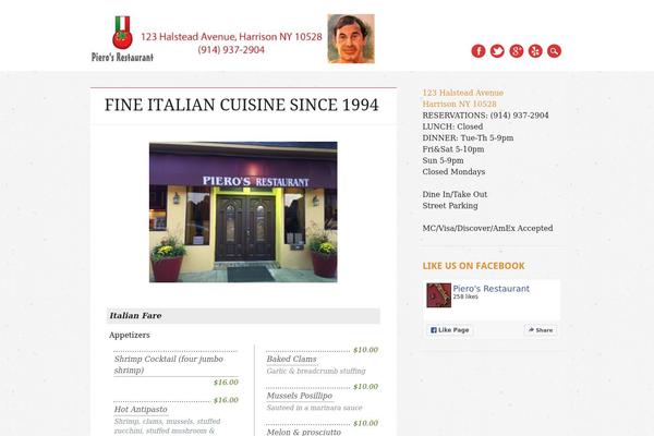 Restaurateur theme site design template sample