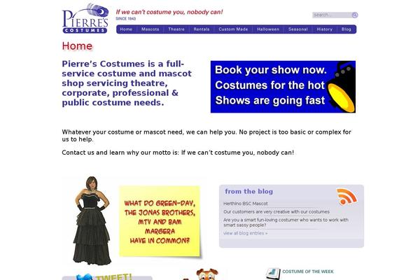 pierrescostumes.com site used Costumers
